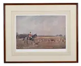 The Puckeridge Hunt by Lionel Edwards, pencil, sold Jan 2021
