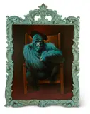 Rembrandt gorilla by Anastasia Belous, Oil on canvas, sold Jan 2021