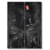 Diptych by Agustí Puig, 2012, Mixed media on board One panel signed, inscribed and variously dated, sold Jan 2021