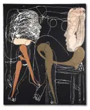 One chair by Agustí Puig, Mixed media on linen laid to board, sold Jan 2021