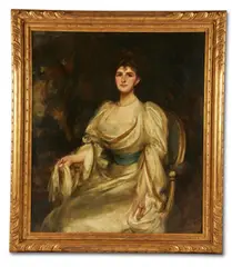 Mrs george harland-peck by James Jebusa Shannon, oil, sold Jan 2021