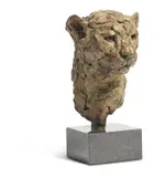 Bronze cheetah head by Hamish Mackie, bronze, sold Jan 2021