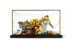 Dead nature by Bouke de Vries, mixed media, sold Jan 2021
