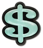 Big money (dollar sign) 2017 by Ryan Callanan aka Ryca, print, sold Jan 2021