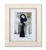 Lady with black balloons (aynhoe park) by John Swannell, ink and inscribed, sold Jan 2021