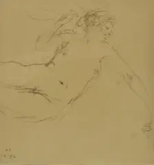 Nude by Bernard Dunstan, Pencil, sold Jan 2021