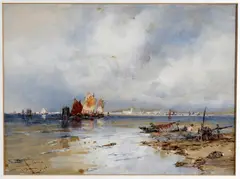 On The Lagoons by Thomas Bush Hardy, Watercolour, sold Jan 2021