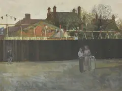 Figures outside the fair by William Bowyer, Ink and watercolour, offered Jan 2021