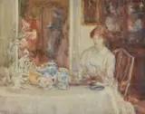 Breakfast Time by Ethel Walker, 1904, pencil, sold Jan 2021