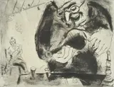 Pliouchkine offre a boire by Marc Chagall, Etching and drypoint, offered Jan 2021
