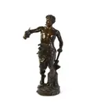 Le Travail by Claudius Marioton, bronze, sold Dec 2020