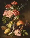 Still life with flowers by Abraham Brueghel, oil, sold Nov 2020
