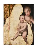 The Madonna and Child and the infant St JohnOil on panel, an unfinished sketch74 x 56cm (29 x 22 in.)Unframed ProvenanceSale by Domenico Puligo, oil, sold Nov 2020