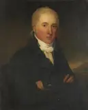 Portrait of Rev William Heath and his wife by Michael Keeling, 1805, oil, offered Nov 2020