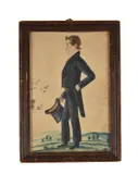 Portrait of a man by Jacob Maentel, oil, sold Nov 2020