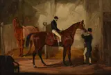 Mr John Bowes' West Australian with Butler Up by Henry Alken Jnr., 1853, oil, sold Nov 2020