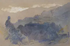 La Piana by Edward Lear, watercolor, sold Nov 2020