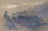 La Piana by Edward Lear, watercolor, sold Nov 2020