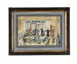 Christmas Eve by Carle L. F. Rumpf, Pencil and watercolour, sold Nov 2020