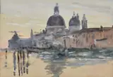 A view of Santa Maria della Salute Watercolour 17 x 25cm (6½ x 9¾ in.)Provenance:Sale, Sotheby's, London, 18 November 1971, lot 64 by Hercules Brabazon Brabazon, Watercolour, sold Nov 2020