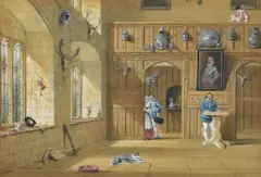 Compton Wynates by Joseph Nash, 1873, watercolor, sold Nov 2020