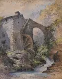 The WatermillWatercolour Signed and dated 1878 lower right 40.5 x 32cm (15¾ x 12½ in.) by William Callow, 1878, watercolor, offered Nov 2020
