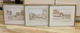 Villages in Suffolk including Lavenham and by Dorothy Lightfoot, watercolor, sold Apr 2022