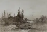 Monochrome by John Steeple, watercolour, offered Apr 2022