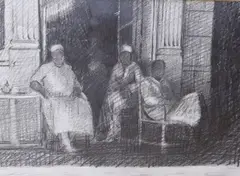 On paper by Clive McCartney, pencil, sold Apr 2022