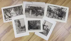 Six etchings by Charles Holroyd, print (other), sold Apr 2022