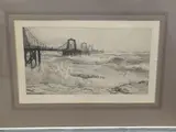 The Chain Pier, Brighton by William Lionel Wyllie, etching, sold Apr 2022