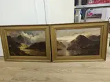 Highland landscapes by Aubrey Ramus, oil, sold Apr 2022