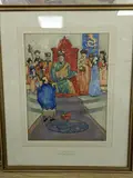 The Emperor's Nightingale from the story by Hans Christian Andersen by Enid Sybil Mills, 1925, ink and watercolour, sold Apr 2022