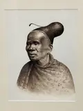 Study of an elderly Zulu woman by Gerard Bhengu, watercolour, sold Apr 2022