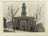 The Chapel of St George, Kemptown by John Piper, etching and aquatint, sold Apr 2022