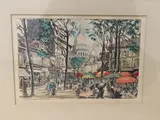 La Place Du Tertre! Montmatre by Chris Lebeau, etching, offered Apr 2022