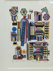 Study for Turing by Eduardo Paolozzi, 1998, screenprint, sold Apr 2022