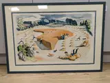 School print by John Nash, lithograph, sold Apr 2022