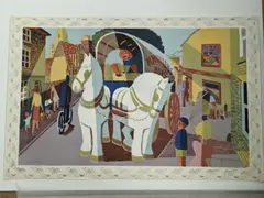 School print by Tom Gentleman, lithograph, sold Apr 2022