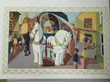 School print by Tom Gentleman, lithograph, sold Apr 2022