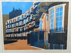 Screen print by Geoffrey Elliott, print, sold Apr 2022