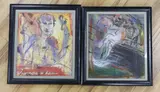Sum of the parts II' and another similar work, both signed, 39 x 34cm by Martin Fuller, oil, sold Apr 2022