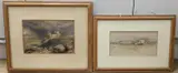 Frejus by Birkett Foster, watercolour, sold Mar 2022