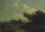 Traveller in an extensive landscape by James Arthur O'Connor, oil on canvas, sold Mar 2022