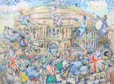 Untitled by Charles Mackesy, pastel and watercolour, sold Mar 2022
