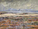Low water, Loch Snizort, Skye by Roderick Macdonald, oil on canvas, sold Mar 2022