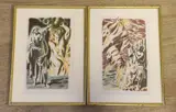 An Angel opens the pit' and 'The Angel with the book, 35 x 21cm by Hans Feibusch, print (other), sold Mar 2022
