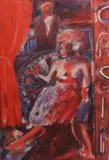 Casino' lithograph signed in pencil and dated 1984, 75/100 67 x 47cm by Mick Rooney, 1984, lithograph, sold Mar 2022