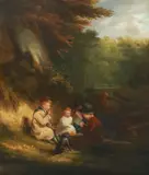 Untitled by William Mulready, oil on canvas, sold Mar 2022