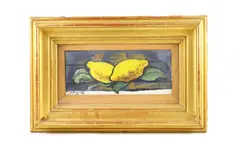 Two Lemons by Georges Braque, oil on canvas, sold Mar 2022
